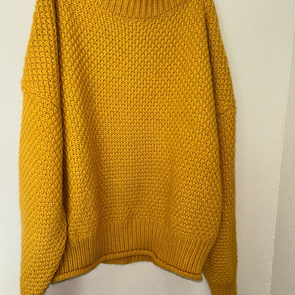 Cozy Mustard Yellow Women's Sweater